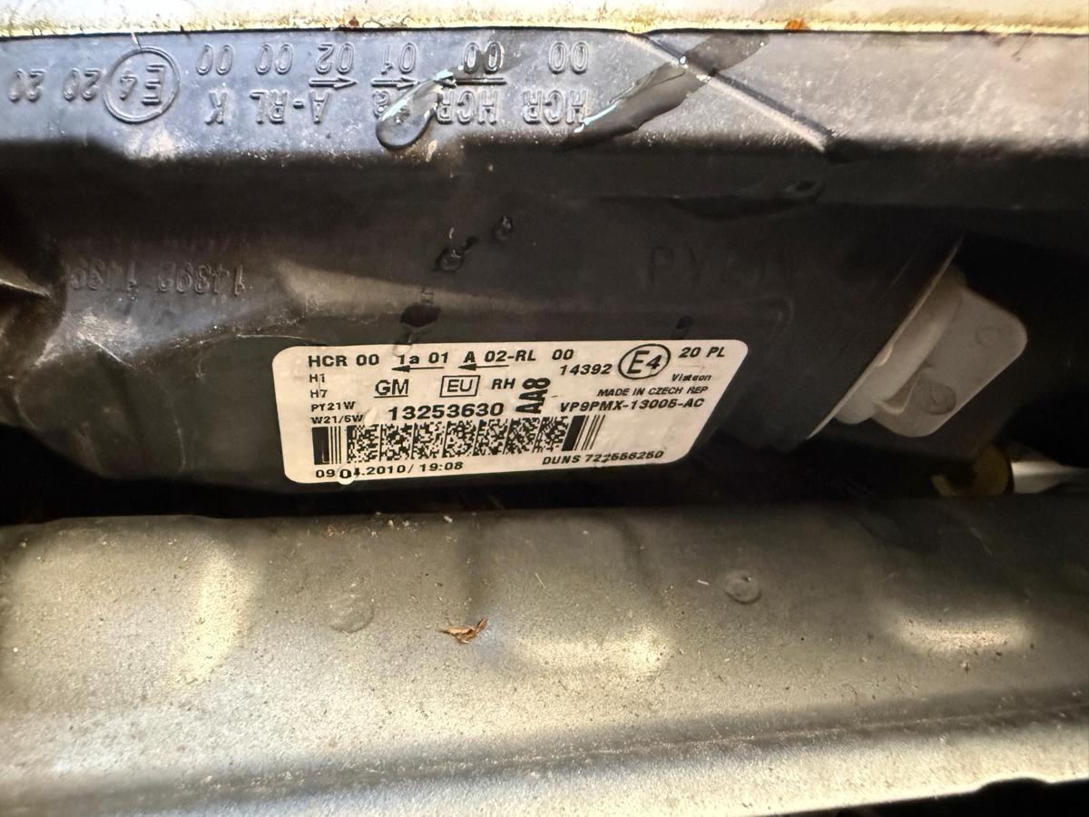 Opel Meriva B original Scheinwerfer rechts Halogen 13253630 Vorfacelift BJ10